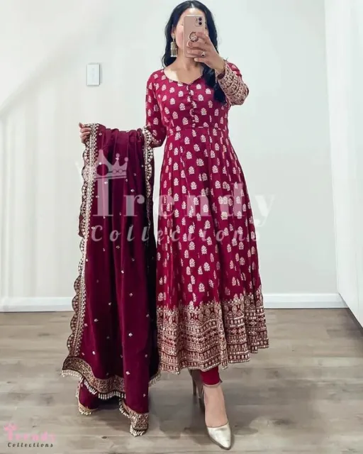Designer Faux Georgette Salwar Kameez With dupatta For Indian Wedding Wear