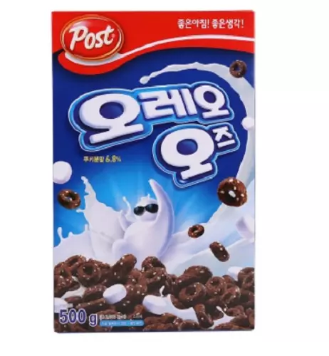 Korean Dongsuh Post OREO O'S Cereal 500g(17.6oz) Breakfast Food