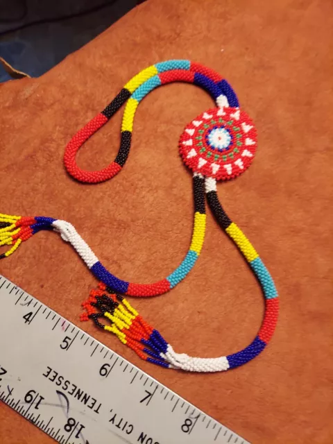 Native American Inspired Beaded Bolo Tie