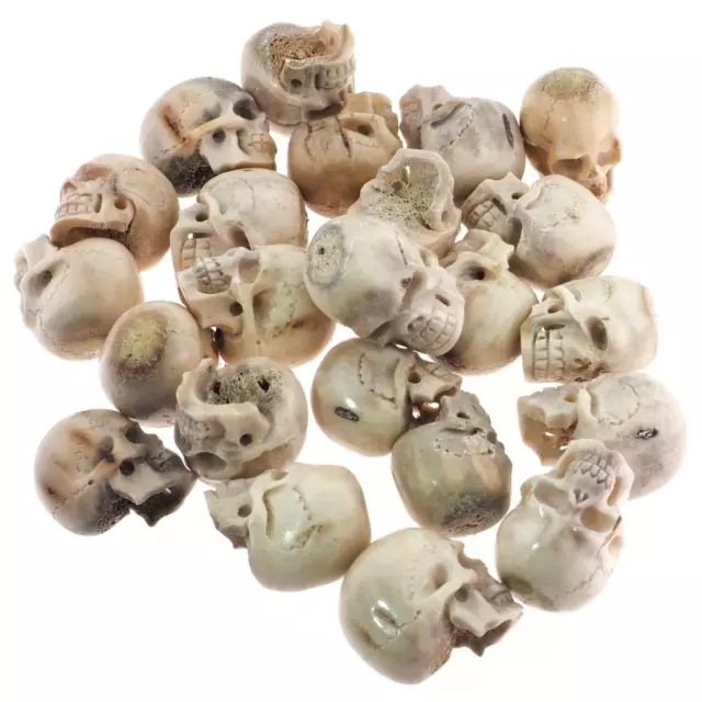 28-31mm Hand Carving Deer Antler Skull Wholesale Lot Bead Cabochon