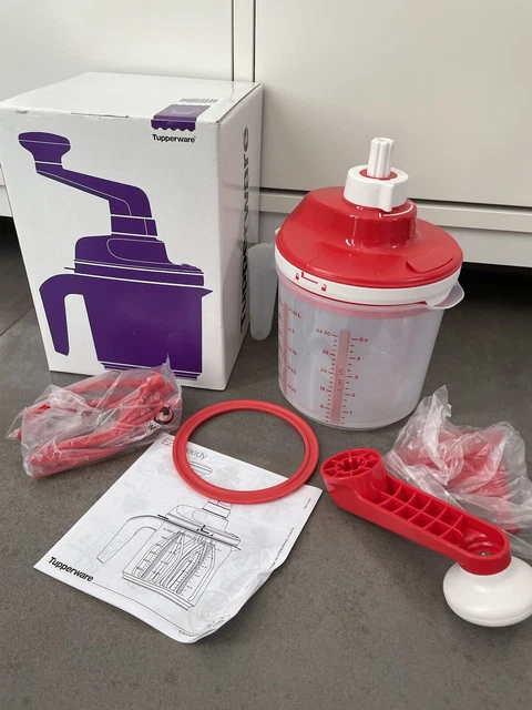 Batteur Manuel Tupperware Speedy Chef Rouge - Neuf En Carton