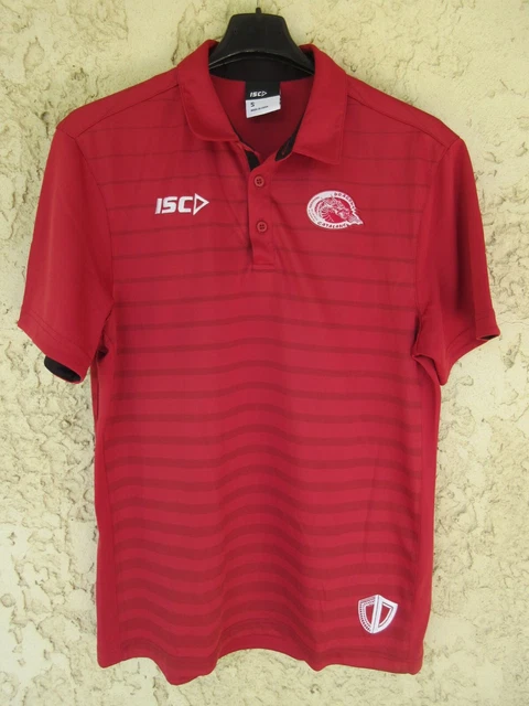 Maillot Dragons Catalans ISC – Perpignan, Taille S, Rugby XIII, Occasion
