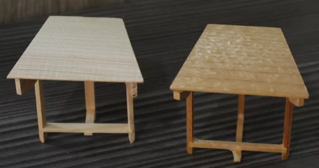 Kleines handgefertigtes japanisches Hina Puppe Tischset aus Holz nur Möbeldisplay 2