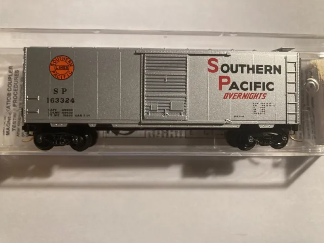 Micro-Trains N Scale Southern Pacific Railroad Over Night 40' Box Car  Sp Rwy