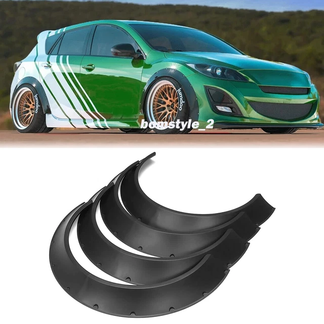 FENDER FLARES FOR Mazda 3 CONCAVE Widebody Mazdaspeed3 wheel Arch 3.5