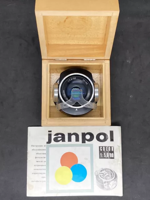 Artículo muy interesante JANPOL COLOR 5.6/80mm Lente Ampliadora con Filtros de Color m42
