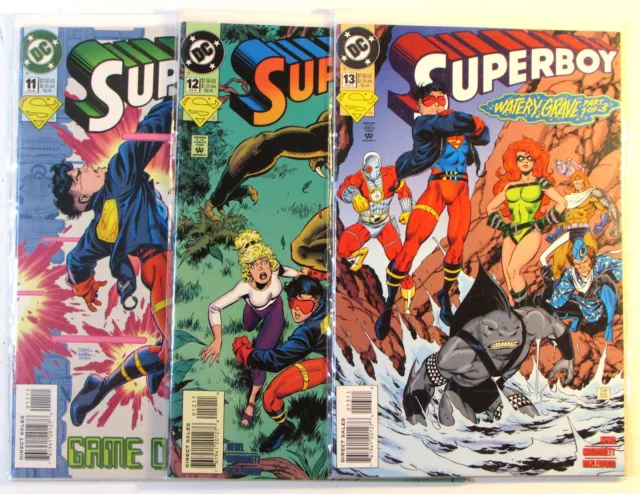 Superboy Lot of 3 #11,12,13 DC Comics (1995) 3rd Series 1st Print Comic Books