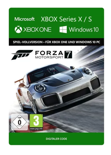 NEU für Xbox One Series X S Spiel Forza Motorsport 7 Game Key Code Windows 10