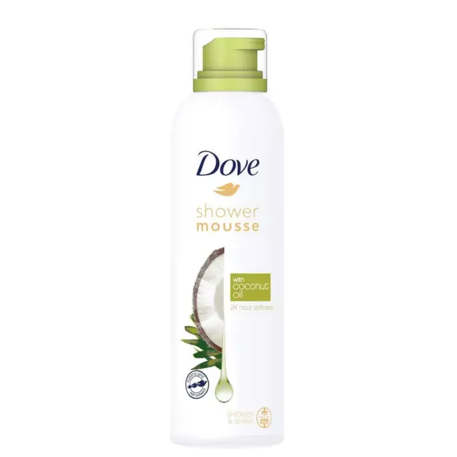 Dove Crémeux Douche Mousse Avec Huile Noix de Coco pour Tous Peau Types 200ml