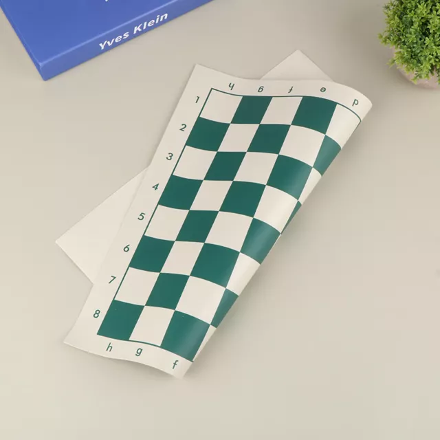 1 pieza tablero de ajedrez de cuero PVC 34,5 cm portátil enrollable suave duradero