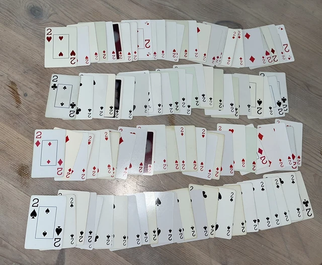 DOS #2 Cartas de juego Lote de 100 Suministros de Diario Basura Collage Efímero