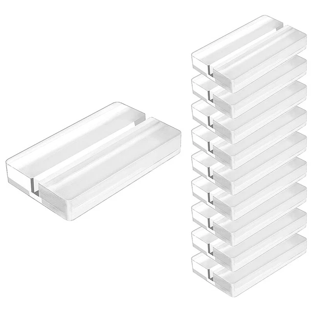 Supporto targa acrilica trasparente con fessura sul tavolo, per Ho D3A9