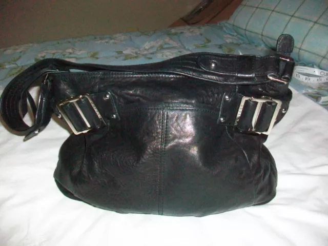 Perlina New York Leather Handbag - Black - Super Soft - Excellent Condition