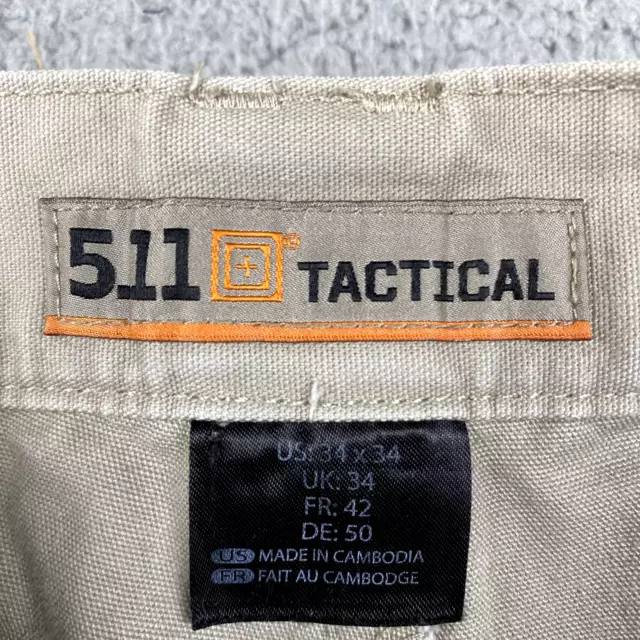 5.11 TACTICAL TACLITE Pro Cargo Pants Men's 34x34 Actual 32x32 Beige ...