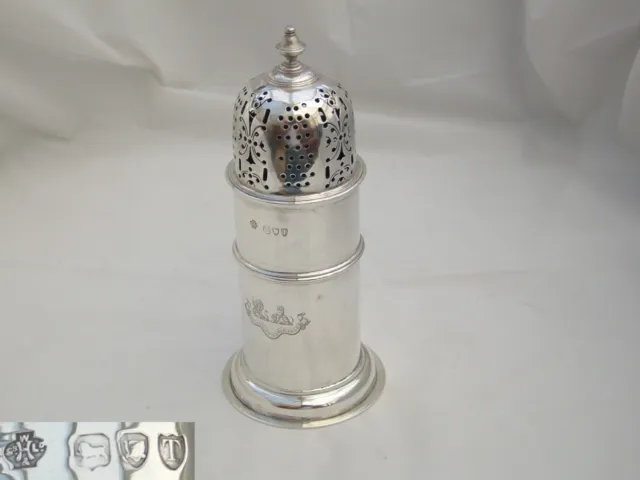 Rare Victorian Hm Sterling Silver Lighthouse Sugar Caster 1894