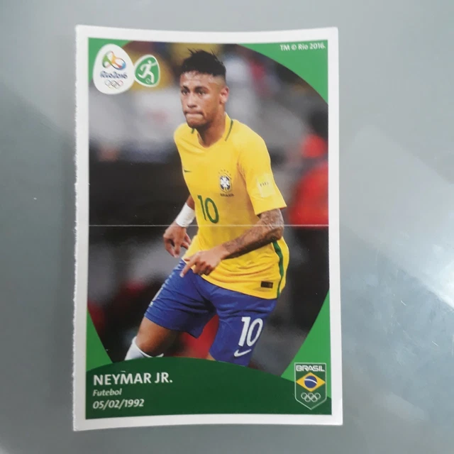 02 Stickers Neymar Jr. Panini Olympic Games Rio 2016 (Brazil ed)  #112 #113
