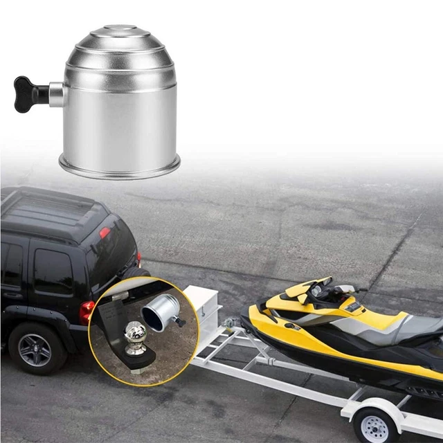 Tow Ball Cover Bar Caravan Hitch Lockable Key Plastic Protector Semi Trailers