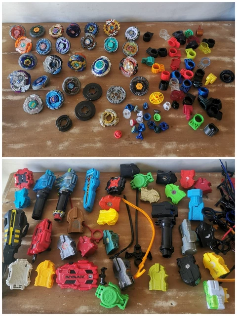 Coffret De 4 Toupies + 2 Lanceurs + 1 Mini Arène Compatible Beyblade Burst Neuf Imgx1200 618