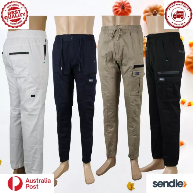 Tradie Heavy Duty Cotton Drill  Cargo Work Pants|1838 men's 4 Color Size 30"-46"