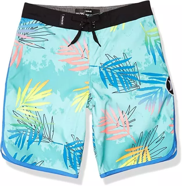 Hurley Kids Palmdale Boardshorts Aurora Green 10/25 New No Tags