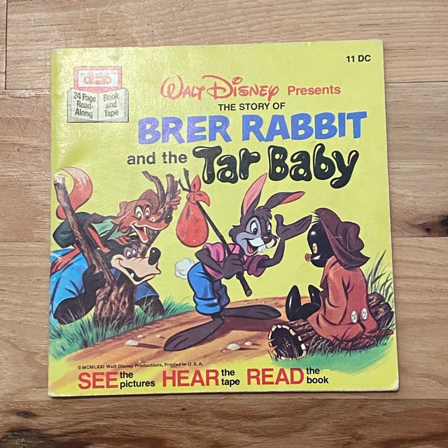 RARE WALT DISNEY Presents Brer Rabbit And The Tar Baby 24 Page Book No ...