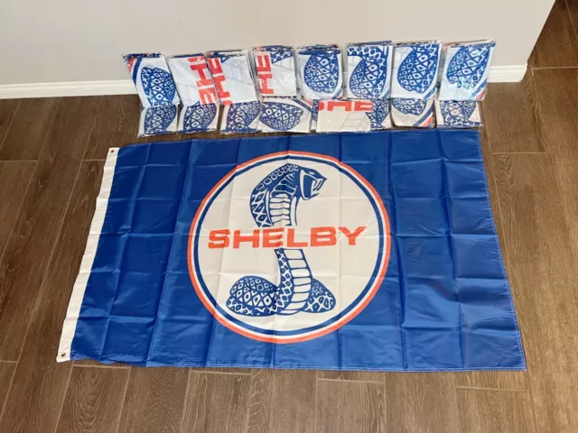 Ford Shelby Logo Banner Flag 3x5Ft Car Truck Racing Show Garage Wall Workshop US