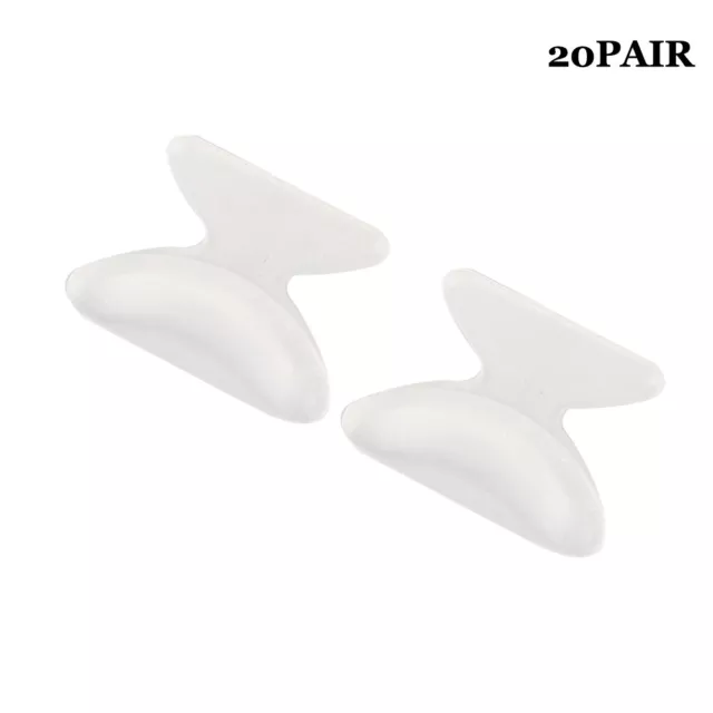 20 Pairs Silicone Anti-Slip Nose Pads Glasses Sunglasses Accessories White GSA