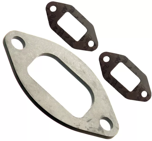 Go Kart Originale Iame X30 Scarico Manfold Spessore (Senior) & 2 Gaskets Corsa