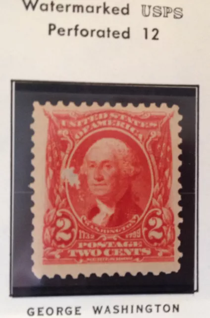 Un-used unhinged 1902 George Washington #301 Stamp 2 cent