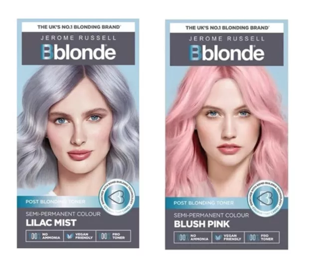 2 x Bblonde Semi Permanent Hair Colour Hair Dye Blonde Hair Cream Choose Colour