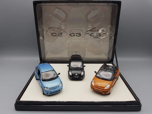 1/43 NOREV CITROEN C2-C3-C3 Pluriel (2003 noir) - AMC008818 (Coffret ...