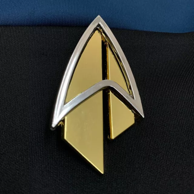 Admiral JL Picard Pin The Next Generation Communicator Gold Brooch Accessories