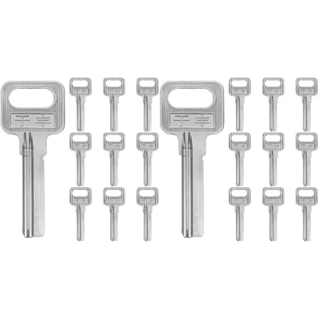 20 pz chiavi vuote chiavi di casa grezze serrature accessori