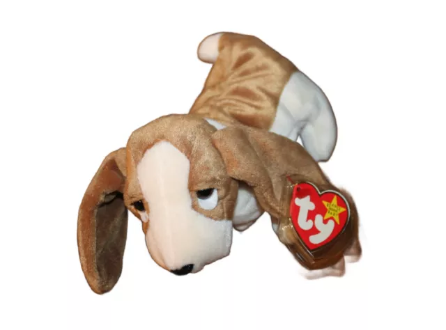 Ty Beanie Baby "Tracker the Basset Hound" - 1998 Retired Plush