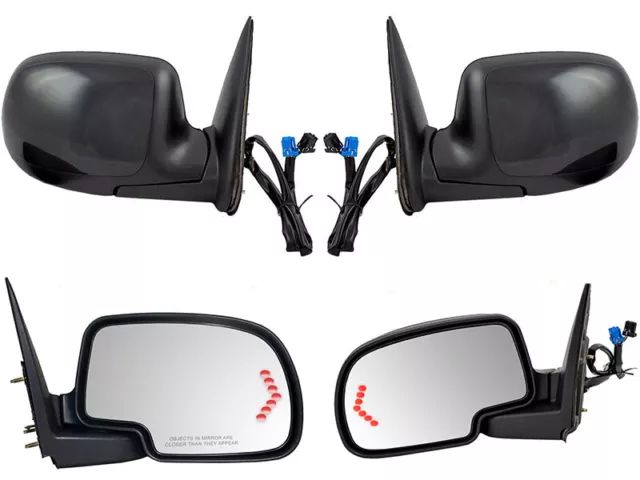 For 2003-2007 GM Pickup Truck Mirror Power Folding Signal Memory Right Left Pair