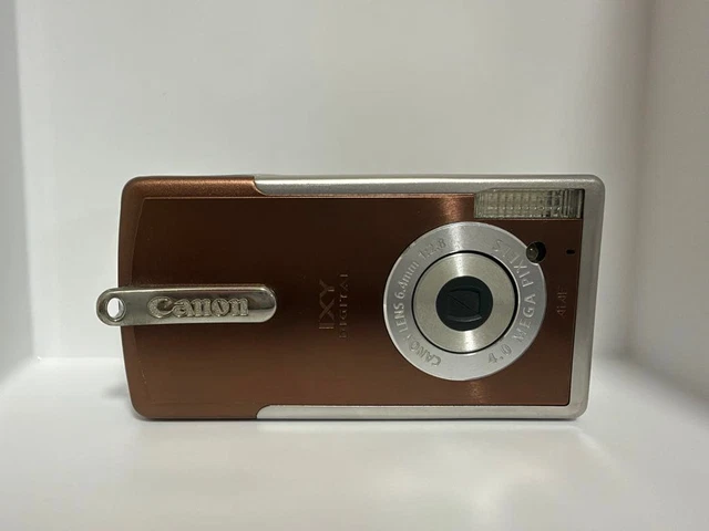 CANON IXY DIGITAL L Brown Compact Digital Camera Tested Working
