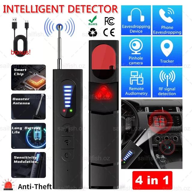 Wireless Hidden Camera Detectors RF Bug Scanner GPS Tracker Finder 4 Modes Hotel | UK