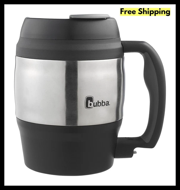 Big Bubba Classic Insulated Mug 52 Oz Polyurethane Travel Coffee Black Keg Shape