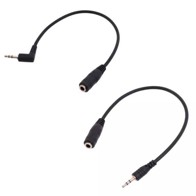 7.9 2.5mm Male to 3.5mm Female Plug Connector Cable for Aux Speake Headphone