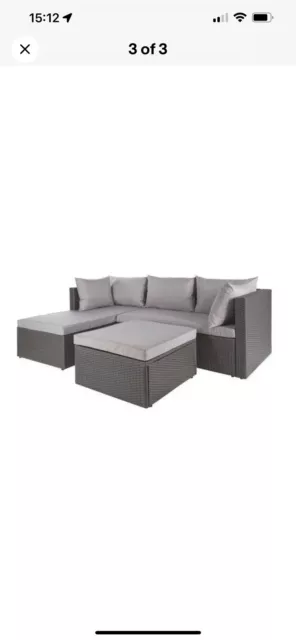 Gardenline anthracite sales corner sofa