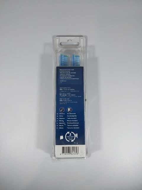 Philips HX9044/17 Sonicare C3 spazzole a innesto (confezione da 4) bianche confezione. Danneggiamento