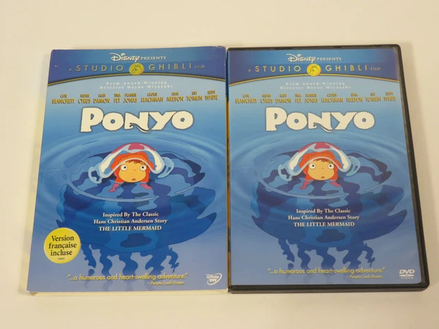 WALT DISNEY STUDIO Ghibli Ponyo 2 Disc Set Collection Dvd Slipcover $6.
