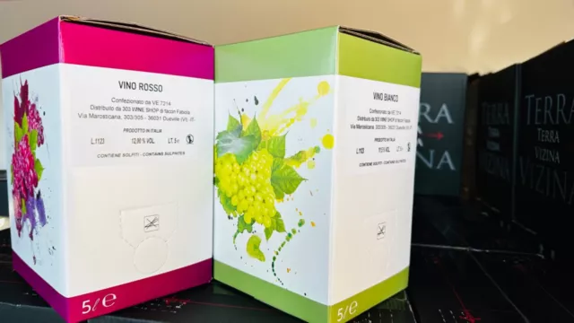 vino Bag In Box i nostri blend bianco e rosso 2 X 5litri Cabernet Pinot Ecc Ecc