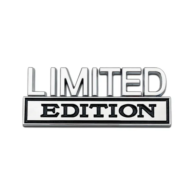 Chrome Black Metal Limited Edition Car Badge Logo Letter Sport SUV Emblem Decal