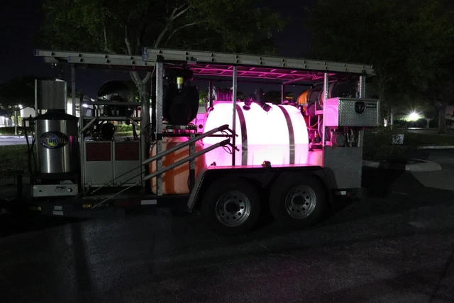 Red pressure washer led lights for water tank