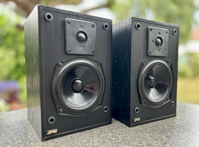 JPW GOLD MINI Monitor Bookshelf Speakers HiFi Stereo Home Cinema Audio