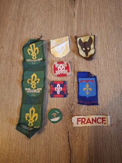 INSIGNE TISSU LOUVETEAU SCOUT SCOUTS DE FRANCE écusson Scoutisme