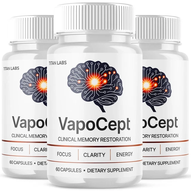 (3 PACK) VAPOCEPT Nootropic Brain Health Support Formula, VapoCept ...