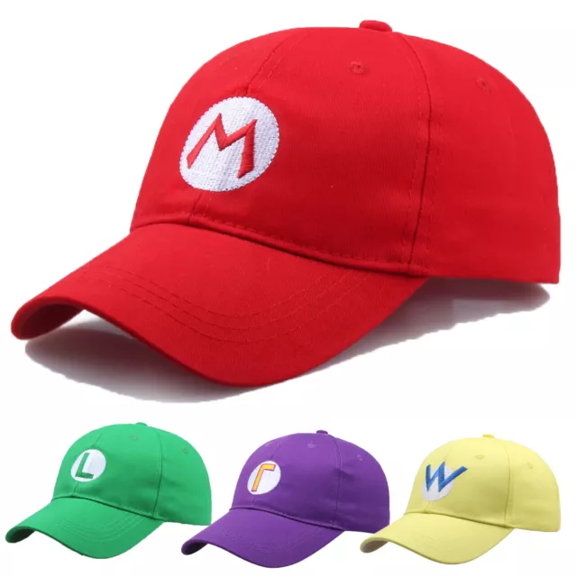 Cappello con Visiera Bambino Super Mario e Luigi Bianco e rosso - Mitico
