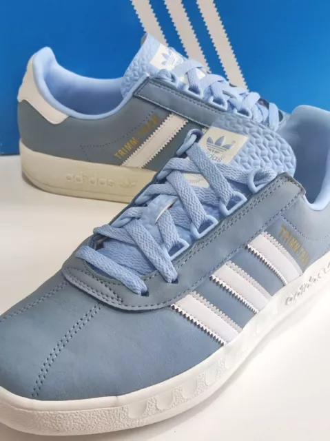 ADIDAS *TRIMM TRAB Samstag* (Ee5635) Glow Blue/White Mens Trainers Uk 8 ...